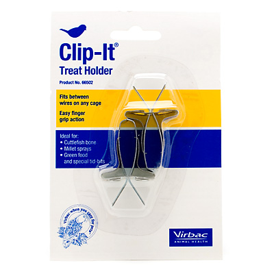 Clip It! (All Purpose Holder for millet, cuttlebone, and treats!)